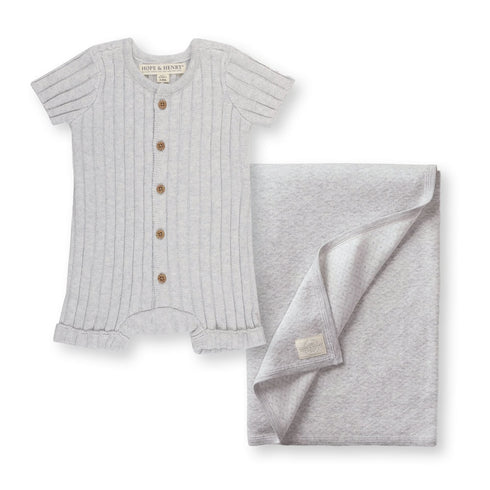 shortie-romper-jacquard-blanket-gift-set Hope & Henry - Sophia's StyleSets-1